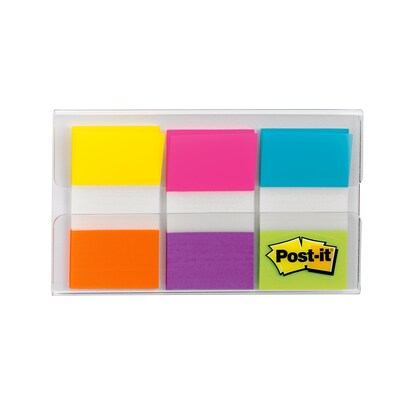 Post-it® Flags, .94" Wide, Alternating Electric Glow Collection, 60 Flags/Pack (680-EG-ALT)