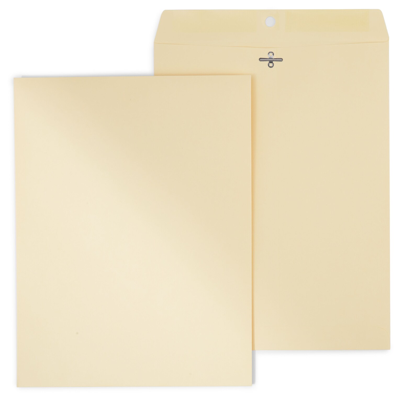 Staples Heavyweight Clasp & Moistenable Glue Catalog Envelopes, 10L x 13H, Manila, 100/Box (122069/14207)