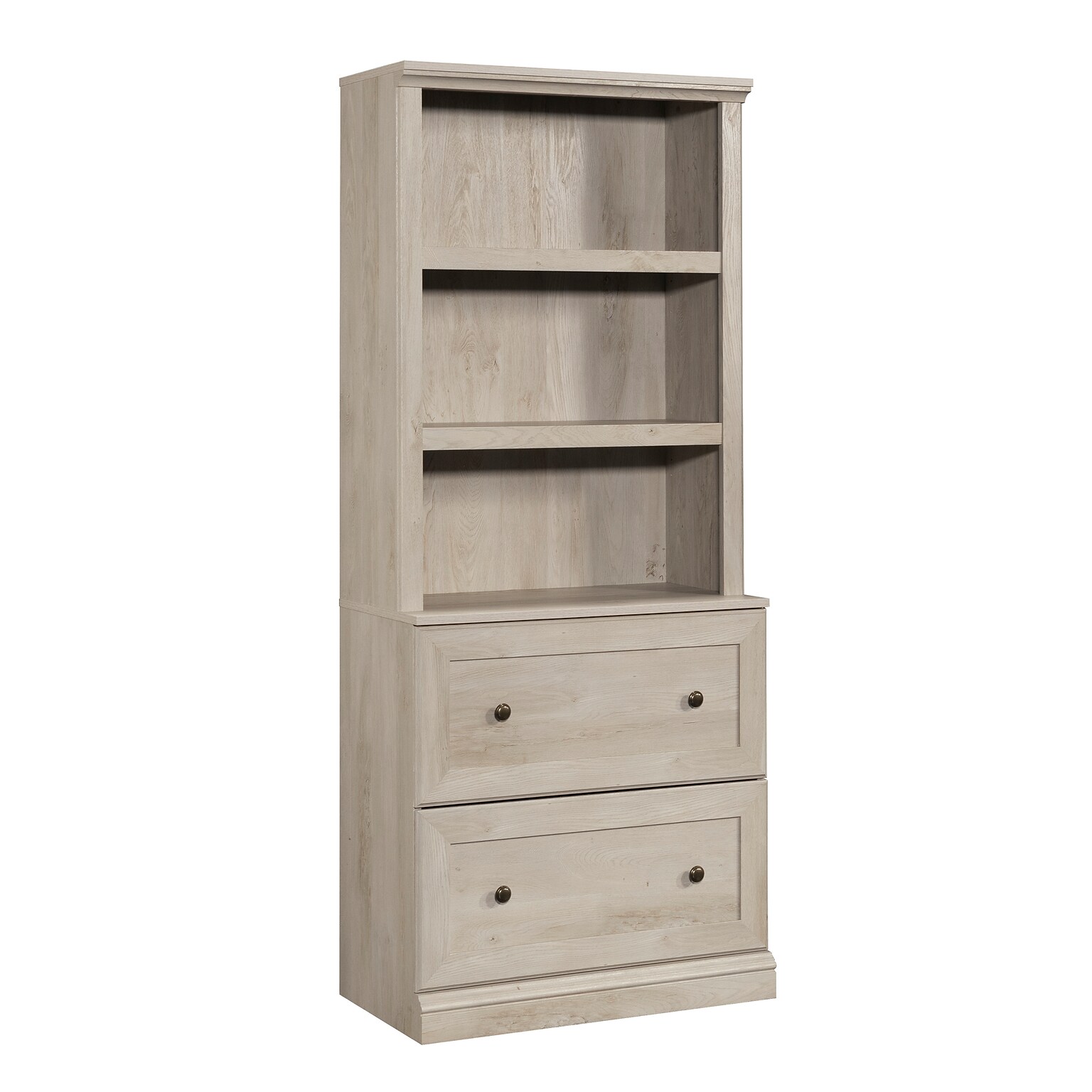 Sauder Select 70H 3-Shelf Bookcase, Chalked Chestnut (444770)