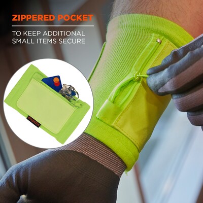 Ergodyne Squids 3388 Armband ID Badge Holder, Lime (19962)