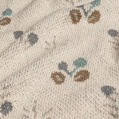 Avery Organic Cotton Knitted Baby Blanket (Poppy)