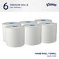 Kleenex Professional Recycled Hardwound Paper Towels, 1-ply, 700 ft./Roll, 6 Rolls/Carton (25637)