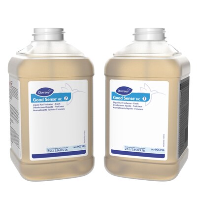 Good Sense HC 7 Air Freshener for Diversey J-Fill, Fresh, 2.5 L / 2.64 U.S. Qt., 2/Carton (905394)