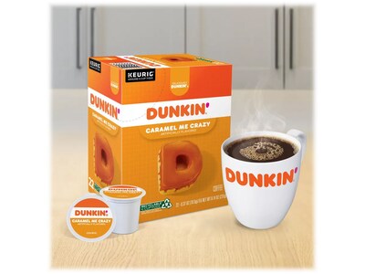Dunkin' Caramel Me Crazy Coffee Keurig® K-Cup® Pods, Medium Roast, 22/Box (5000364900)