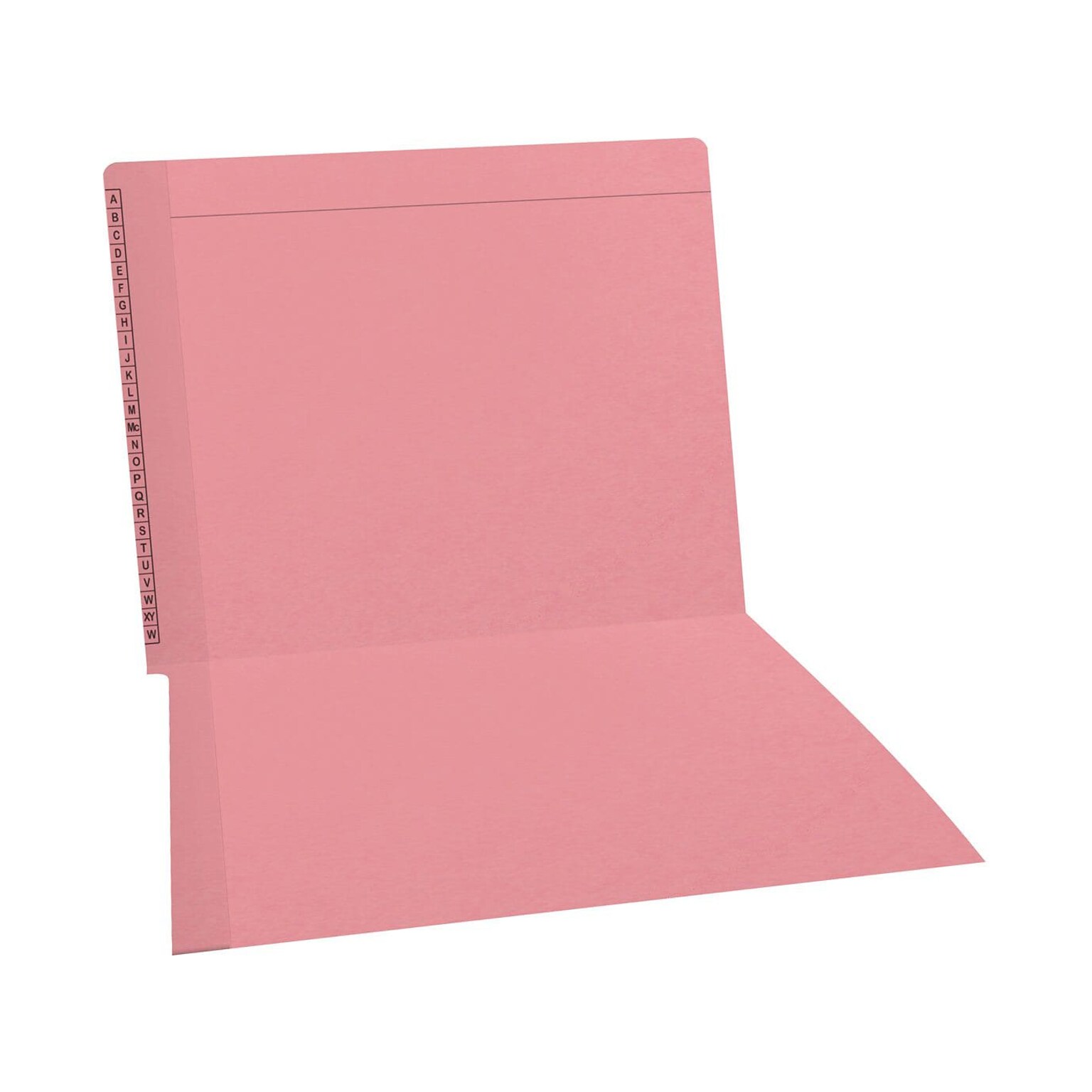 Medical Arts Press Kardex Match Reinforced End Tab File Folder, Straight Cut, Letter-Size, Pink, 100/Box (F1170-PNK)