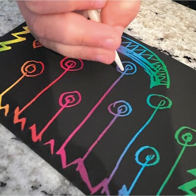 S&S Worldwide Scratch Artist™ Art Paper, 8-1/2" x 11" (Pack of 100)