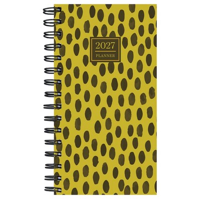 2027 TF Publishing Spots of Dots 3.5 x 6.5  Weekly & Monthly Standard Planner, Paperboard Cover, Multicolored (27-7506)