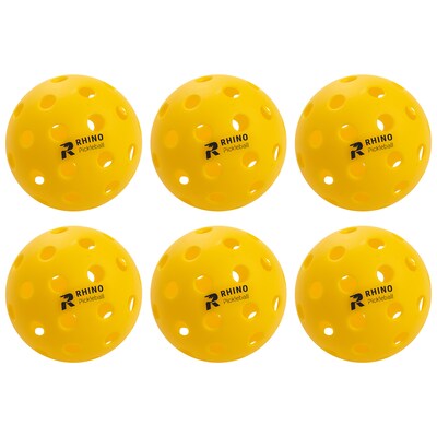 Champion Sports Recreational Outdoor Pickleball Set, Yellow (CHSPB6OTDSET)