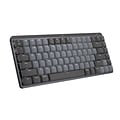 Logitech MX Mechanical Mini Illuminated Wireless Ergonomic Keyboard, Black/Gray (920-010551)