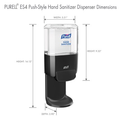 PURELL ES 4 Wall Mounted Hand Sanitizer Dispenser, Graphite (5024-01)