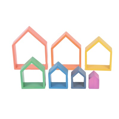 TickiT Rainbow Architect Houses, 7 Pieces/Set (CTU73542)