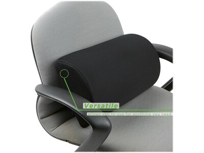 Mind Reader Fabric Backrest and Footrest, Black (BKFTFOAM-BLK)