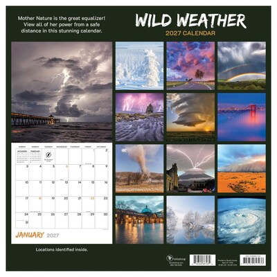 2027 TF Publishing Weather 12" x 12" Monthly Wall Calendar, Multicolored (27-1050)