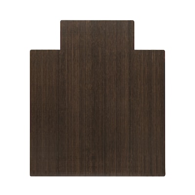 Anji Mountain Standard Bamboo Carpet & Hard Floor Chair Mat with Lip, 44 x 52, Java (AMB24083)