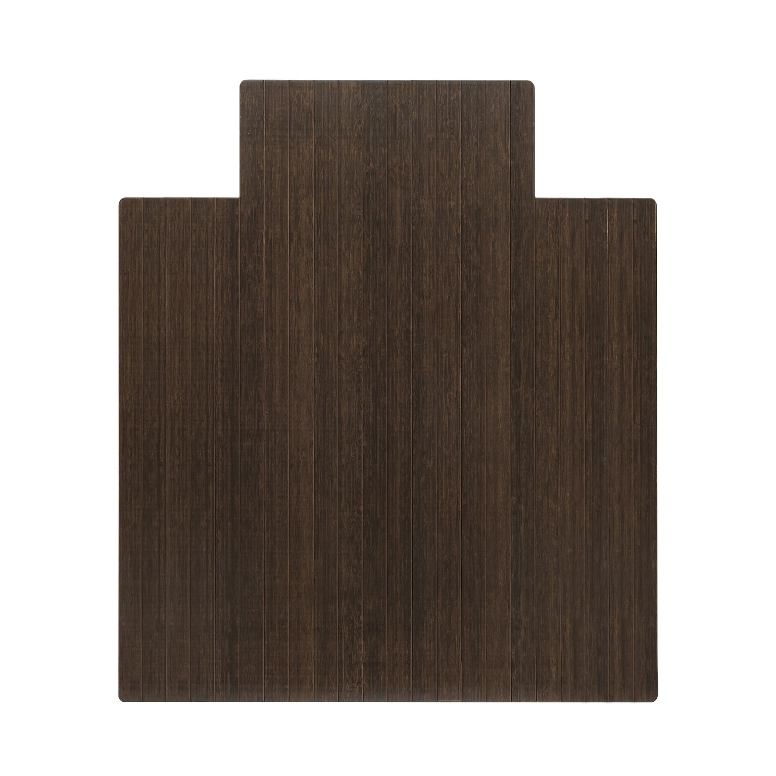 Anji Mountain Standard Bamboo Carpet & Hard Floor Chair Mat with Lip, 44 x 52, Java (AMB24083)