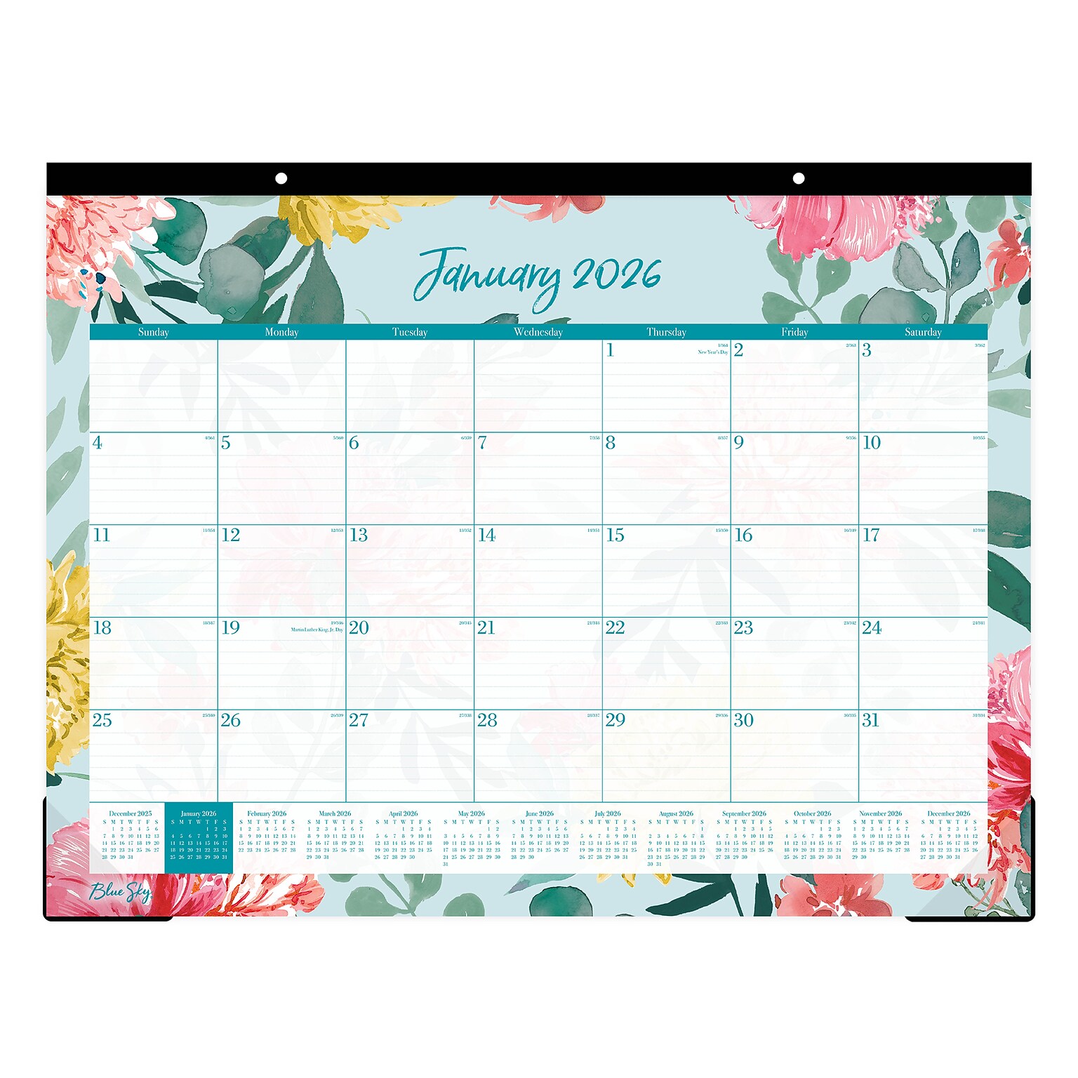 2026 Blue Sky Reflections 22 x 17 Monthly Desk Calendar (117886-26)