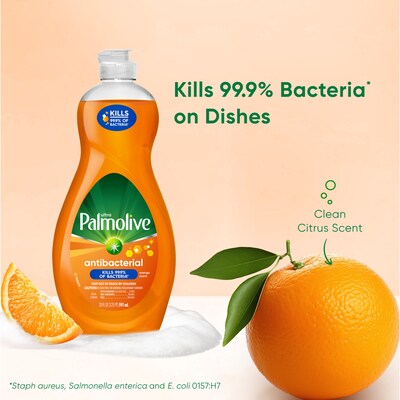 Palmolive Ultra Concentrated Antibacterial Liquid Dish Soap, Orange Scent, 20 oz. (US04232A)