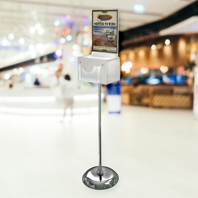 Azar Displays White Suggestion Box with Pocket L