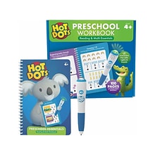 Educational Insights Hot Dots Preschool Essentials Reading & Math Workbook (2442)