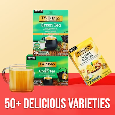 Twinings Decaf Green Tea, Keurig® K-Cup® Pods, 24/Box (TNA90557)