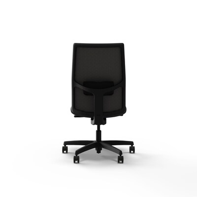 HON Ignition 2.0 Armless Vinyl/Mesh Swivel Task Chair, Basalt/Black (HIWMM.Y1.N.H.IM.SX23.BL.SB.T)