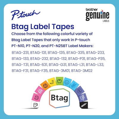 Brother P-touch Personal Handheld Thermal Label Maker (PT-N10)