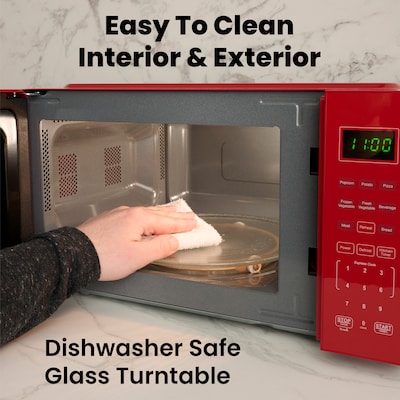 Farberware 0.7 cu. ft. Countertop Microwave, Red (FMO07WEIRD)