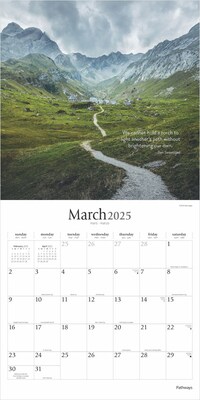 2025 Brush Dance Pathways 12" x 24" Monthly Square Wall Calendar, (9781975478650)
