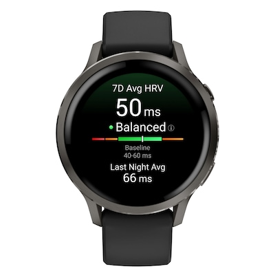 Garmin Venu 4 Fitness Smartwatch, GPS, 41mm, Black Silicone Band (010-03013-02)