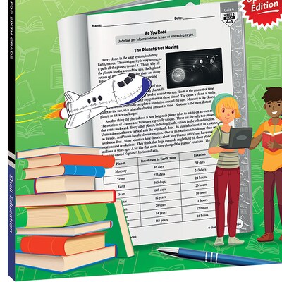 Shell Education 180 Days of Reading 2nd Edition, Grade 6 (SEP135048)