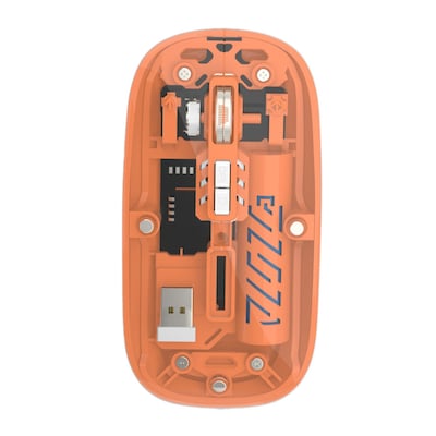 SaharaCase Glacier Wireless Ergonomic Laser Mouse, Orange (KB56)