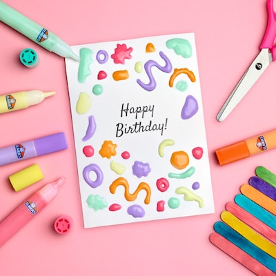 Elmer's Pastel Glue Pens, Assorted Colors, 5/Pack (2210516)