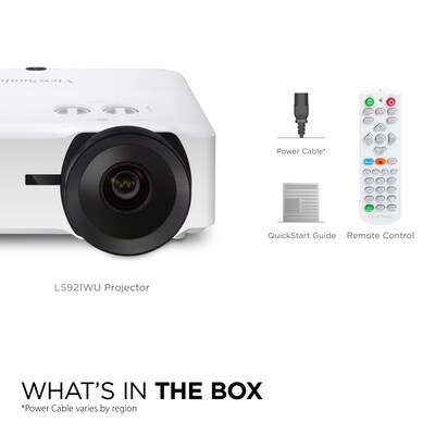 ViewSonic Luminous Superior HDMI/USB/Composite Laser Business Projector, White (LS921WU)