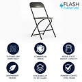 Flash Furniture HERCULES Plastic Office Chair, Black (LE-L-3-BK-GG)