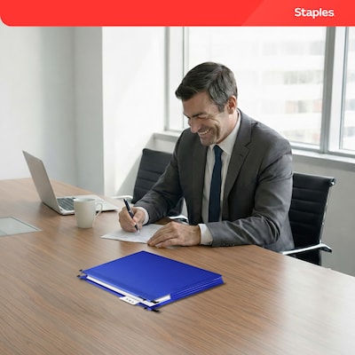Staples® Hanging File Folder, 3.5" Expansion, Letter Size, Assorted, 5/Pack (TR36330/36330)