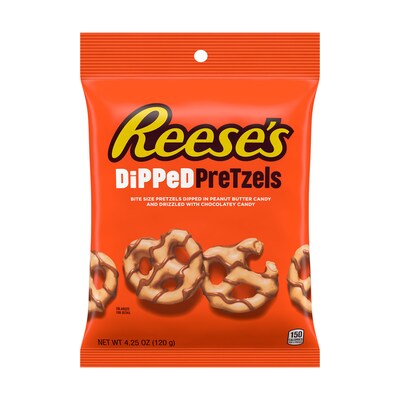 Reeses Dipped Peanut Butter Pretzels, 4.25 oz., 4/Pack (246-00288)
