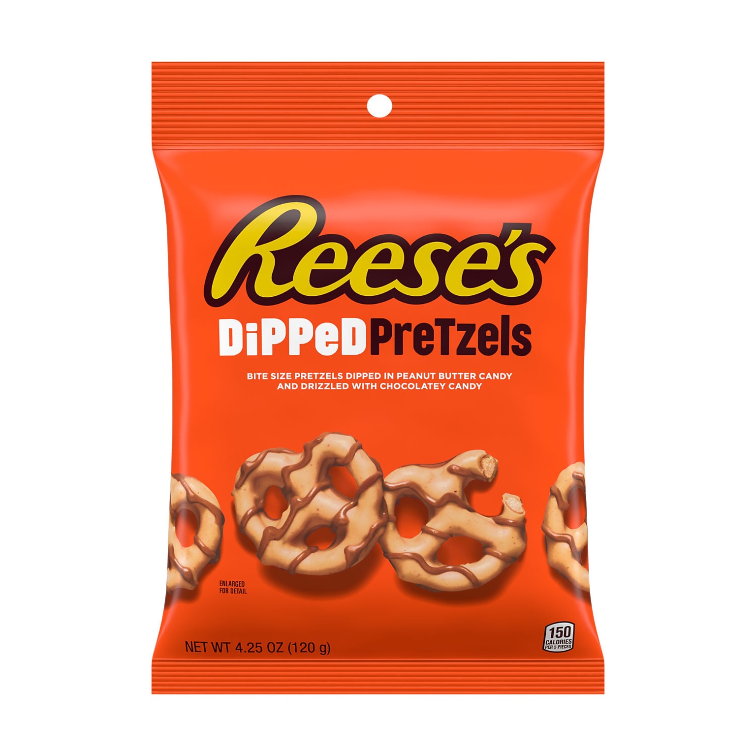 Reeses Dipped Peanut Butter Pretzels, 4.25 oz., 4/Pack (246-00288)