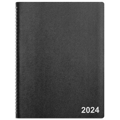 2024 Staples 8 x 11 Weekly & Monthly Appointment Book, Black (TR21494-24)