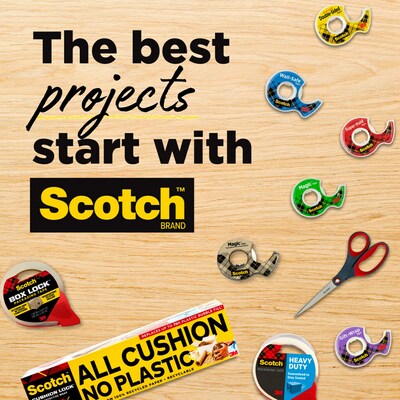 Scotch Transparent Tape Refill, 3/4" x 27.77 yds., 1" Core, Clear, 24 Rolls/Pack (600K24)