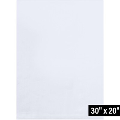20 x 30 Layflat Poly Bag, 3 Mil, Clear, 250/Carton (PB945)