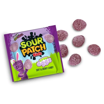 SOUR PATCH KIDS - Black Raspberry, 7.93 oz Laydown Bag (MOZ01338)