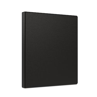 Staples 1/2 3-Ring Non-View Binder, Black (ST26851-CC)