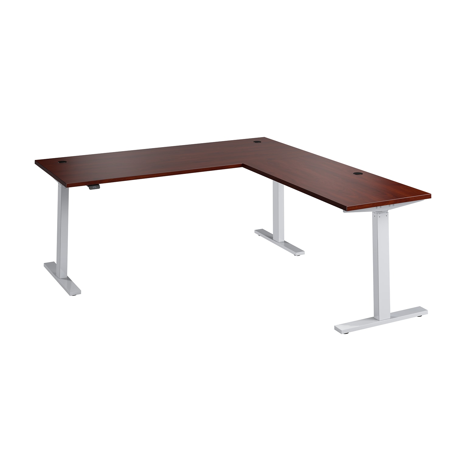 Bush Business Furniture Move 60 Series 72W L Shaped Adjustable Standing Desk, Hansen Cherry (M6SL7278HCSK)