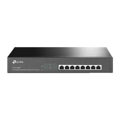 TP-LINK 8-Port Gigabit Ethernet Unmanaged Switch, Black (TL-SG1008MP)