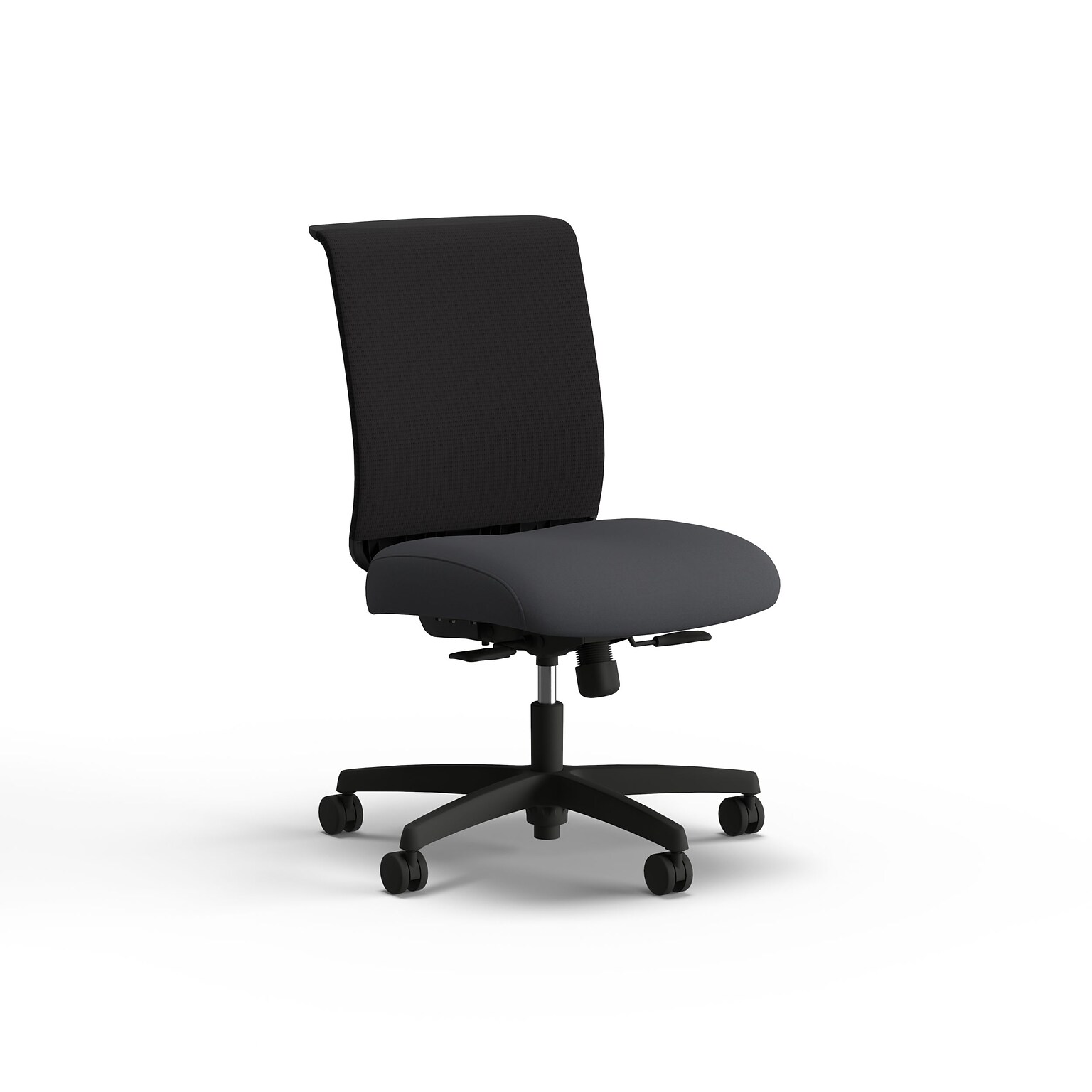 HON Convergence Armless Vinyl Swivel Task Chair, Basalt (HCT1MM.Y1.N.H.M.SX23.AL.SB.T)