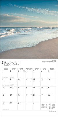 2026 BrownTrout Carolina Coast 12" x 12" Monthly Wall Calendar (9798330702756)