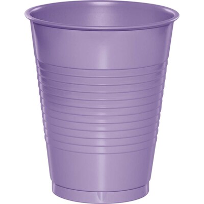 Creative Converting Touch of Color Plastic Cups, Luscious Lavender Ppurple, 240/Carton (28193081)