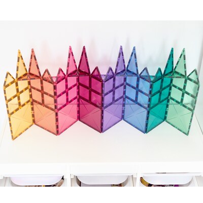 Connetix Magnetic Tiles Pastel Starter Pack, 64 Pieces (CNTP00064ST)