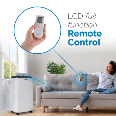 Commercial Cool 115-Volt 12,000 BTU (8,000 BTU DOE) Portable Air Conditioner, with Remote, White (CPT08WB)