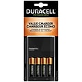 Duracell Ion Speed AA NiMH Battery with Charger, 4/Pack (DURCEF14)